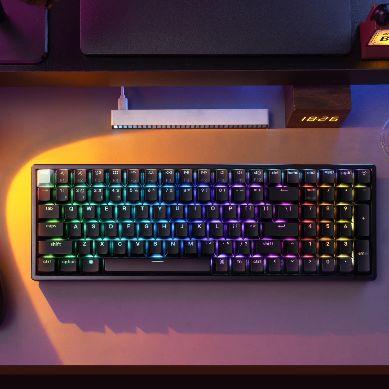 Keychron K4 HE 96% Magnetic Switch Hot-Swap RGB Wireless Keyboard – Black image 10