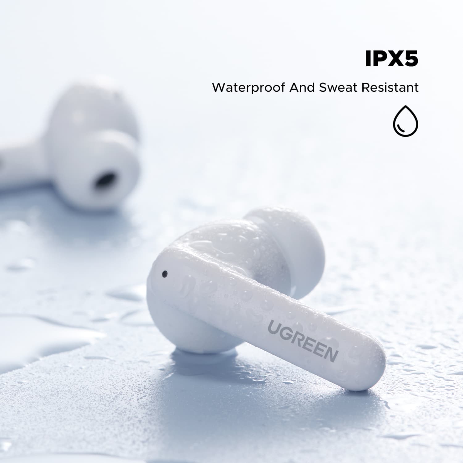 UGREEN EchoBuds Magic Wireless (In-Ear Earphones)–White image 4