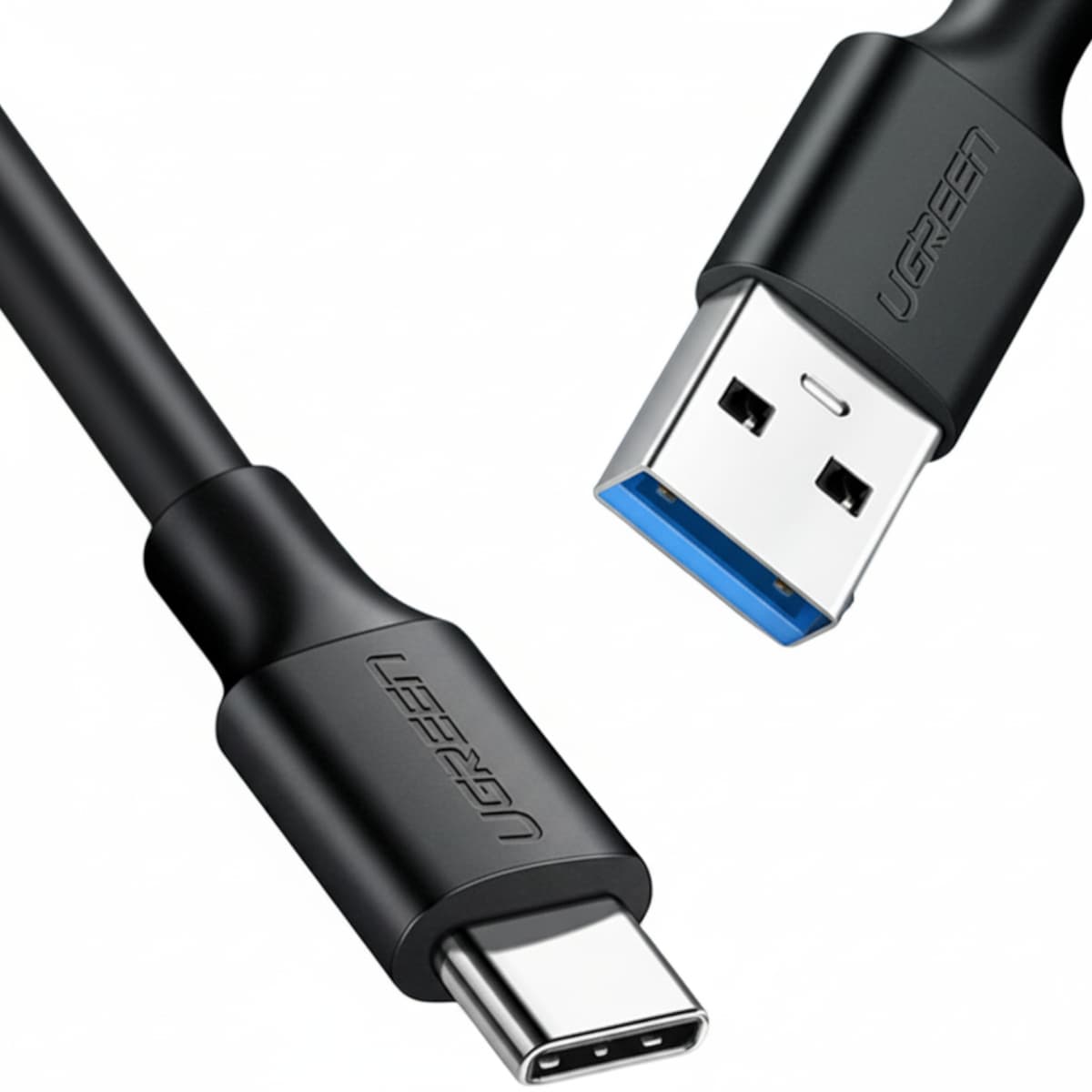 UGREEN Type-C to USB-A 3.0 Cable 1.5m – Fast Charging 3A, 5Gbps Sync – Black image 2