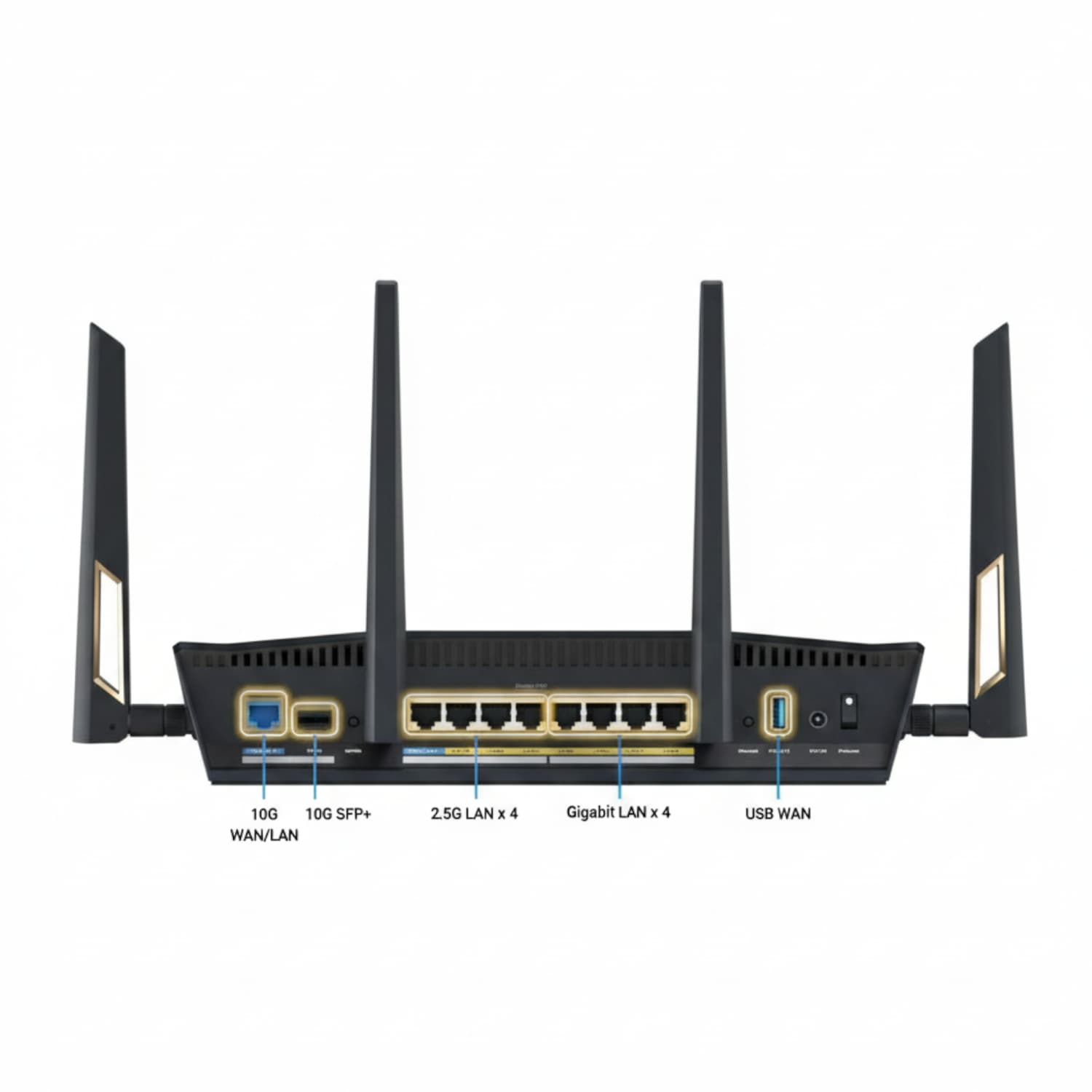ASUS RT-BE88U Wi-Fi 7 Dual-Band 10G + 2.5G AiMesh Router image 3