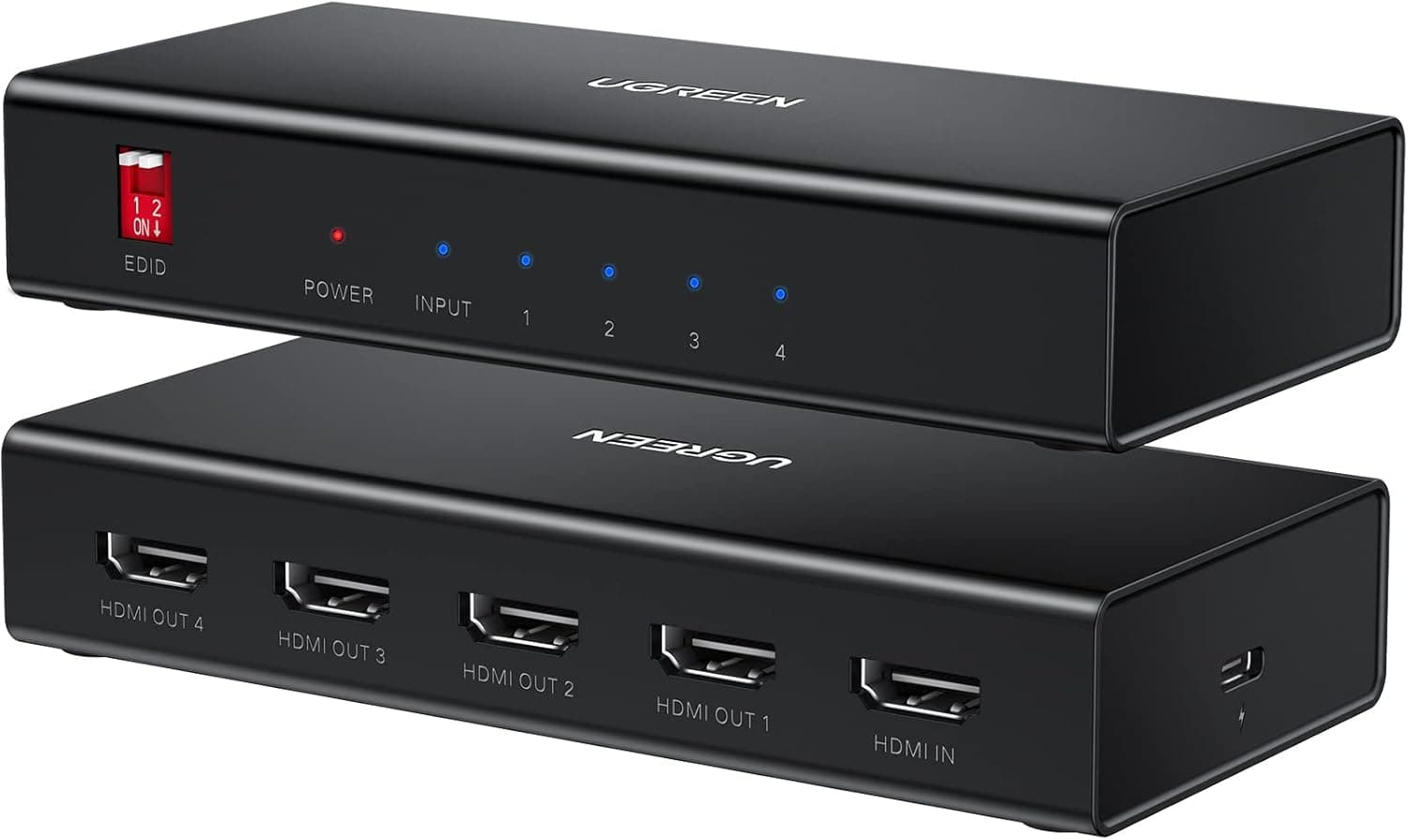 UGREEN HDMI 1×4 Video Splitter 4K – Black image 2