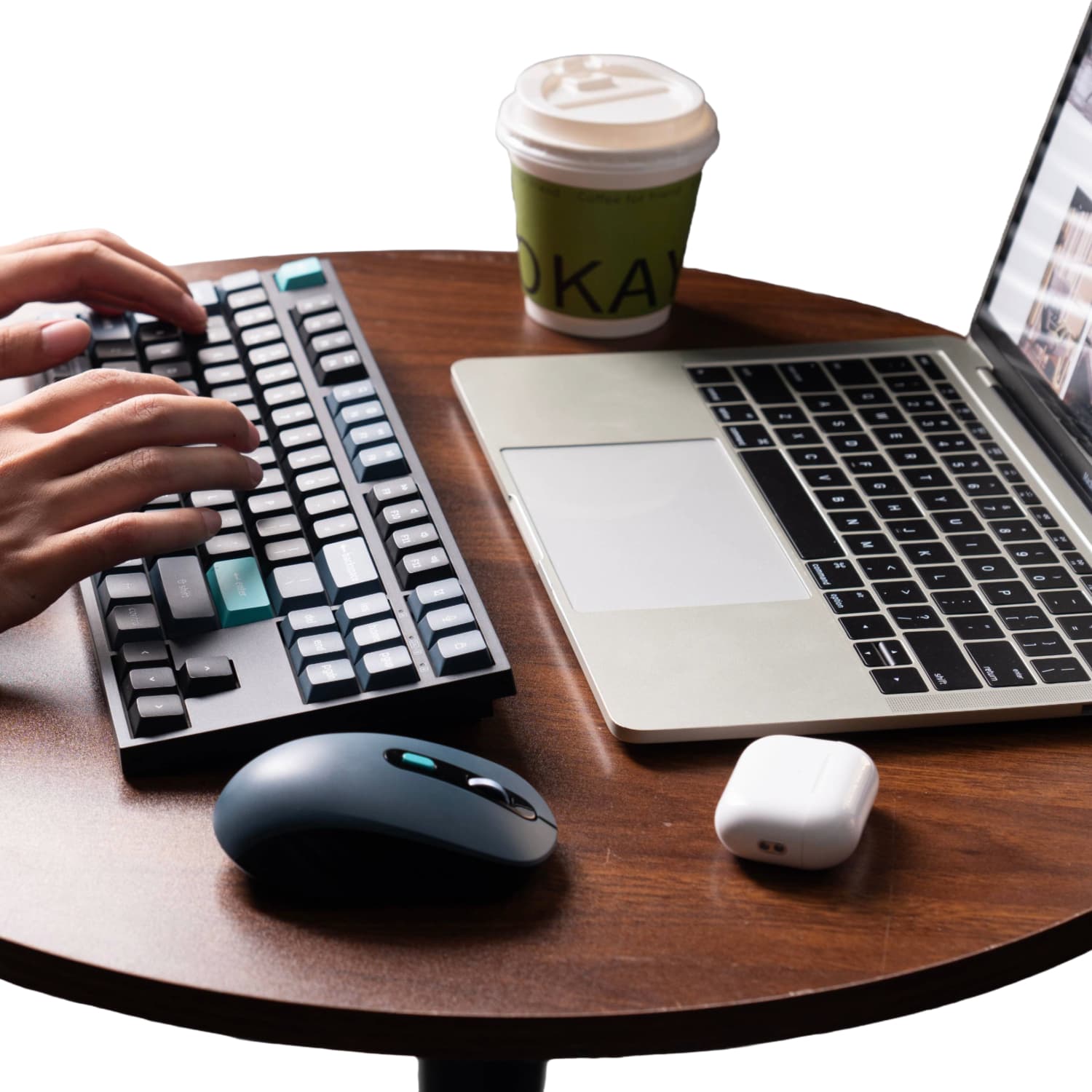 Keychron B33 80% TKL Wireless Keyboard and Mouse Combo – Black/Green image 8