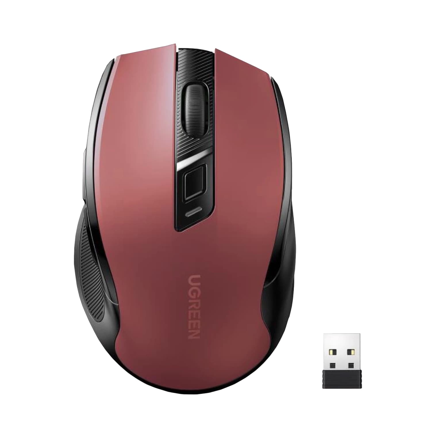 UGREEN MU006 2.4GHz Wireless Optical Mouse - Red