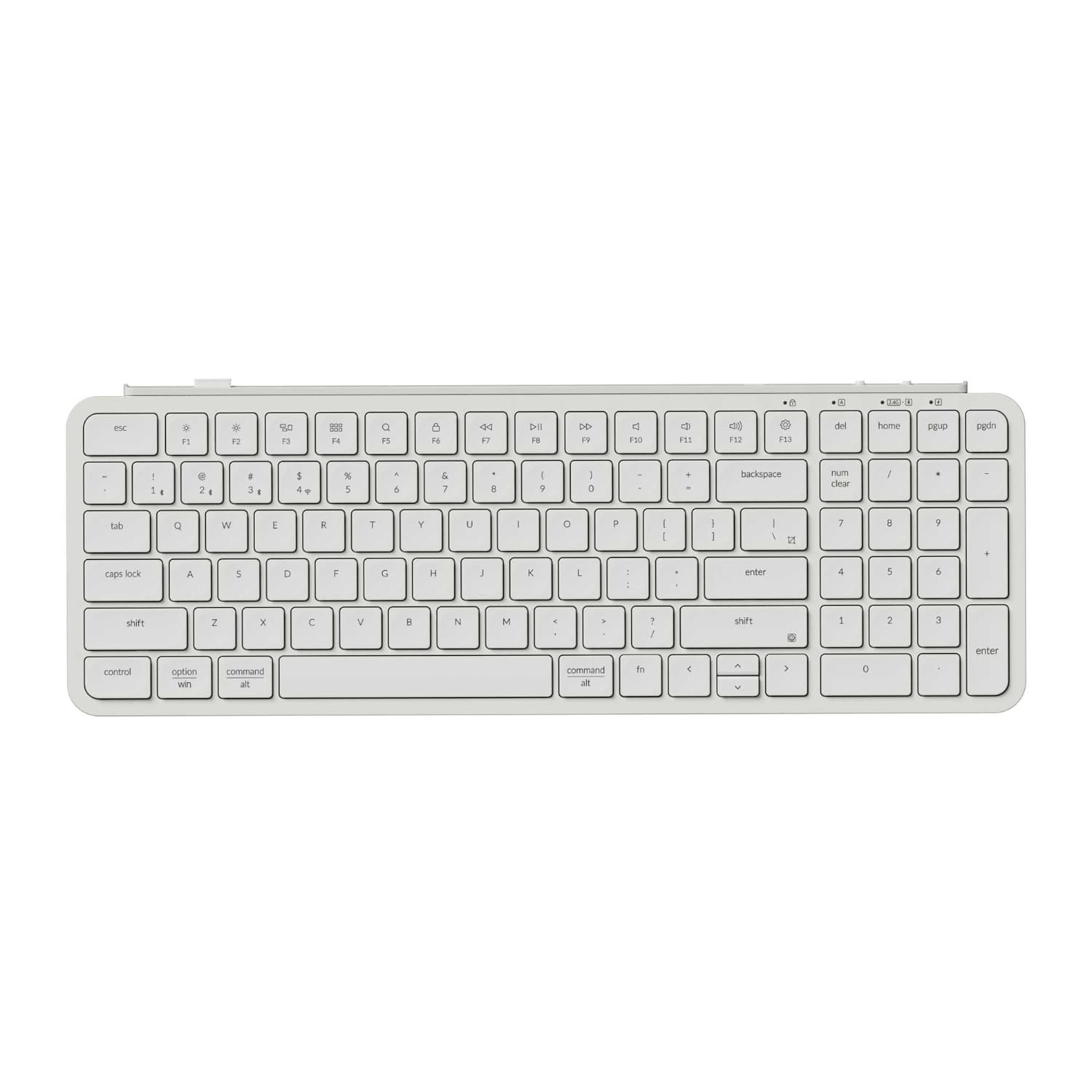 Keychron B2 Pro Ultra-Slim 96% Wireless Keyboard - Ivory White