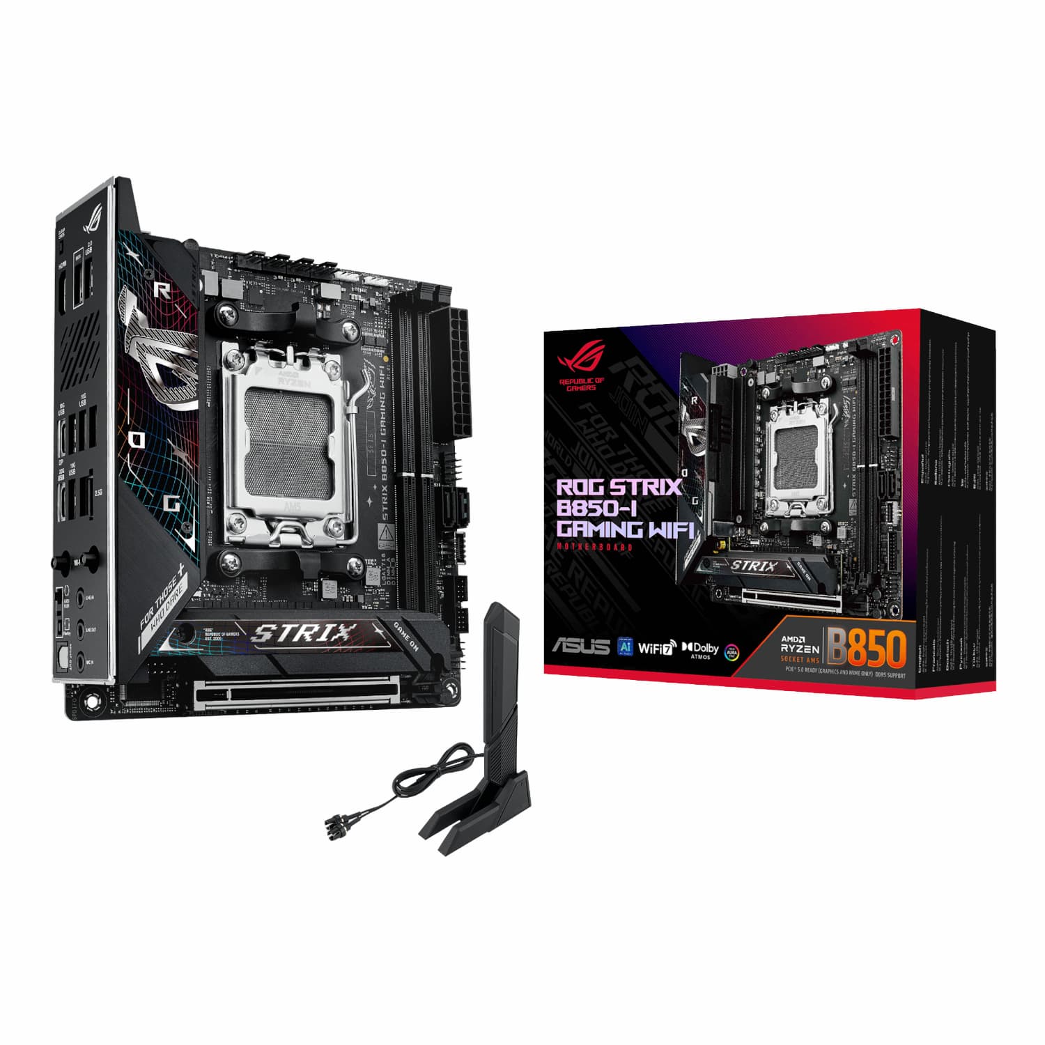 Asus ROG Strix B850-I Gaming WiFi AM5 Mini-ITX Gaming Motherboard