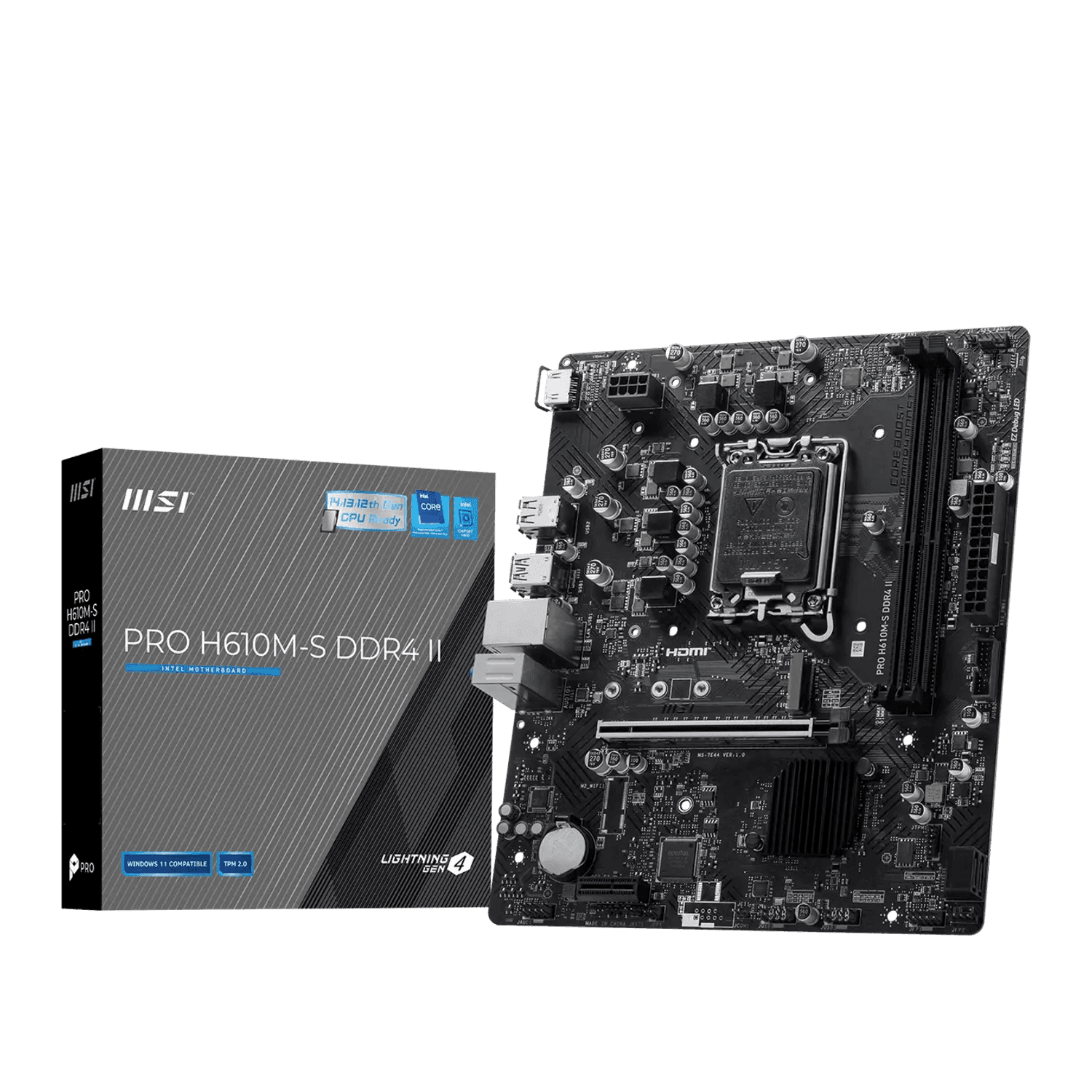 MSI PRO H610M-S DDR4 II LGA1700 M-ATX Motherboard