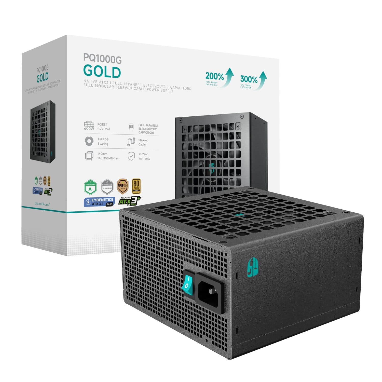 DeepCool Gamerstorm PQ1000G 1000W 80PLUS Gold Fully Modular Power Supply