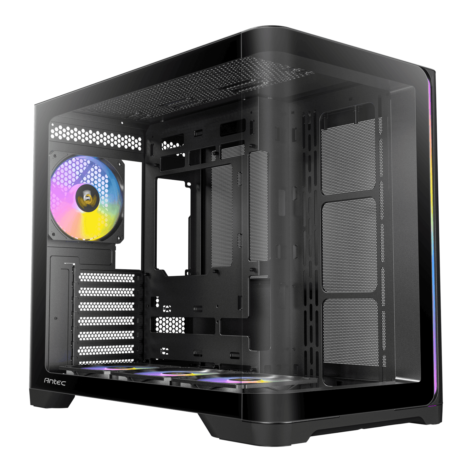 Antec C5 CURVED ARGB ATX | Micro-ATX | ITX ARGB Dual Chamber Mid-Tower Gaming Chassis - Black